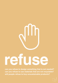 plakat: refuse - charismatic-Miljø-A1two3