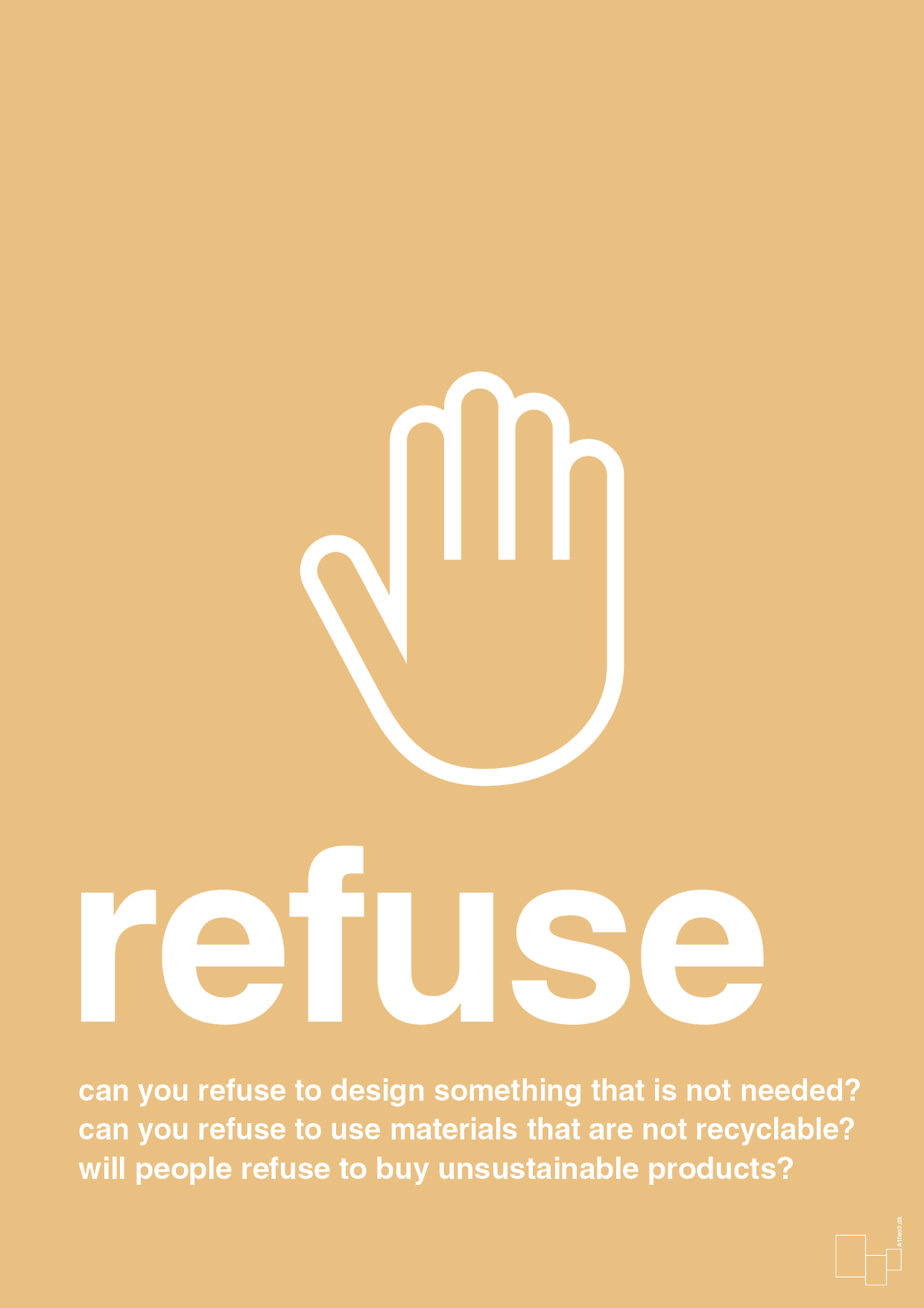 plakat: refuse - charismatic-Miljø-A1two3