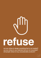 plakat: refuse - cognac-Miljø-A1two3