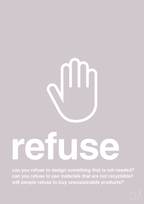 plakat: refuse - dusty lilac-Miljø-A1two3