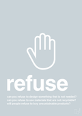 plakat: refuse - light drizzle-Miljø-A1two3
