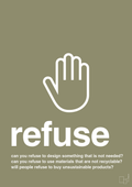 plakat: refuse - misty forrest-Miljø-A1two3