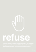 plakat: refuse - painters white-Miljø-A1two3