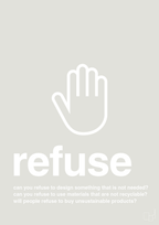 plakat: refuse - painters white-Miljø-A1two3