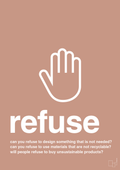 plakat: refuse - powder-Miljø-A1two3