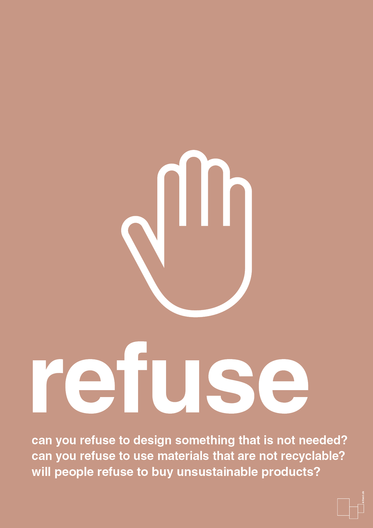 plakat: refuse - powder-Miljø-A1two3