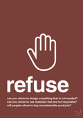 plakat: refuse - red pepper-Miljø-A1two3