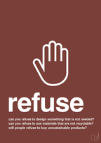 plakat: refuse - red pepper-Miljø-A1two3