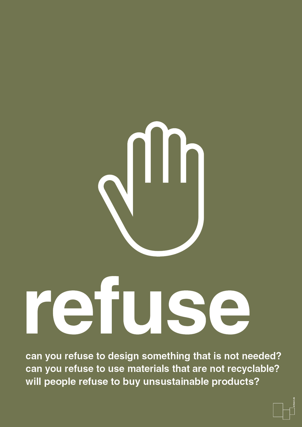 plakat: refuse - secret meadow-Miljø-A1two3
