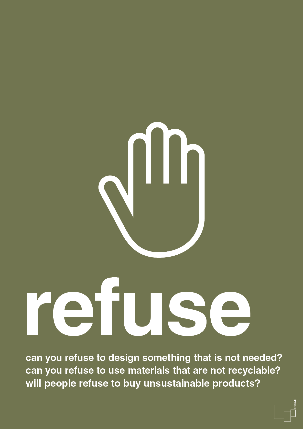 plakat: refuse - secret meadow-Miljø-A1two3