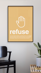 plakat: refuse - creamy mushroom-Miljø-A1two3