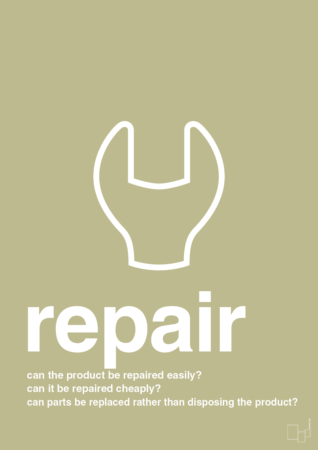 plakat: repair - back to nature-Miljø-A1two3
