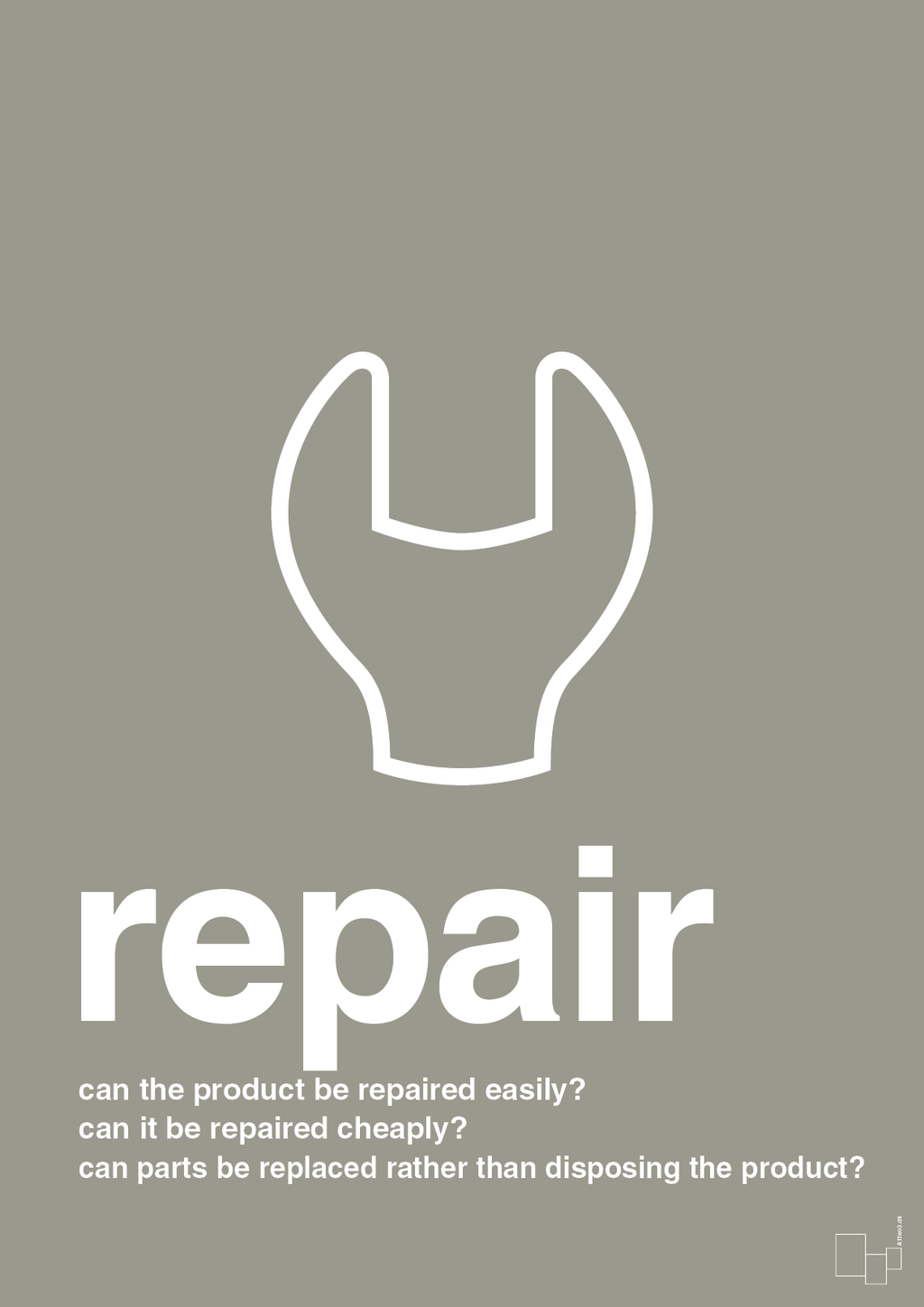 plakat: repair - battleship gray-Miljø-A1two3