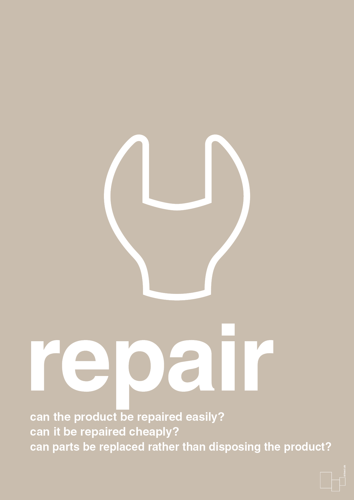 plakat: repair - creamy mushroom-Miljø-A1two3