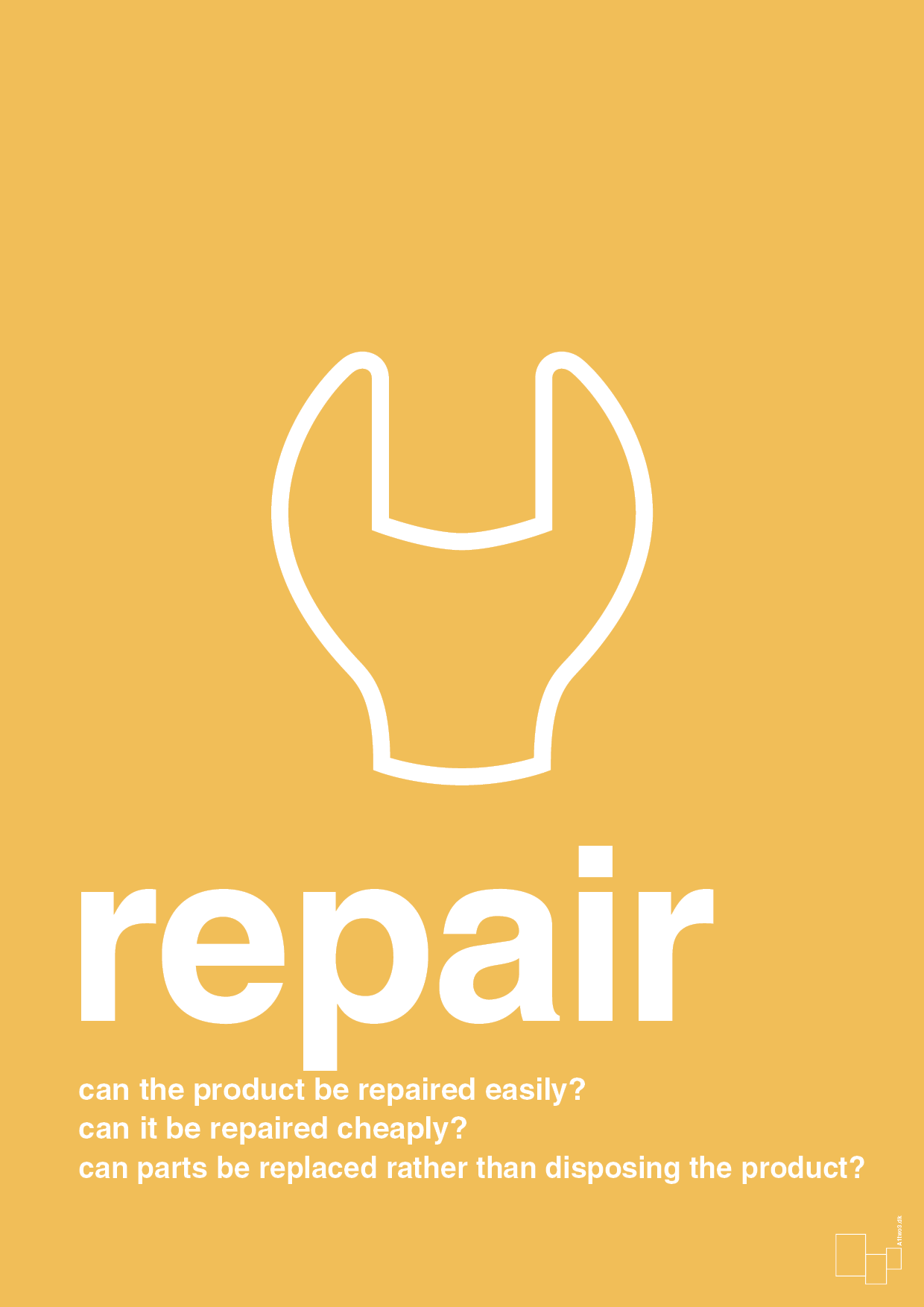 plakat: repair - honeycomb-Miljø-A1two3
