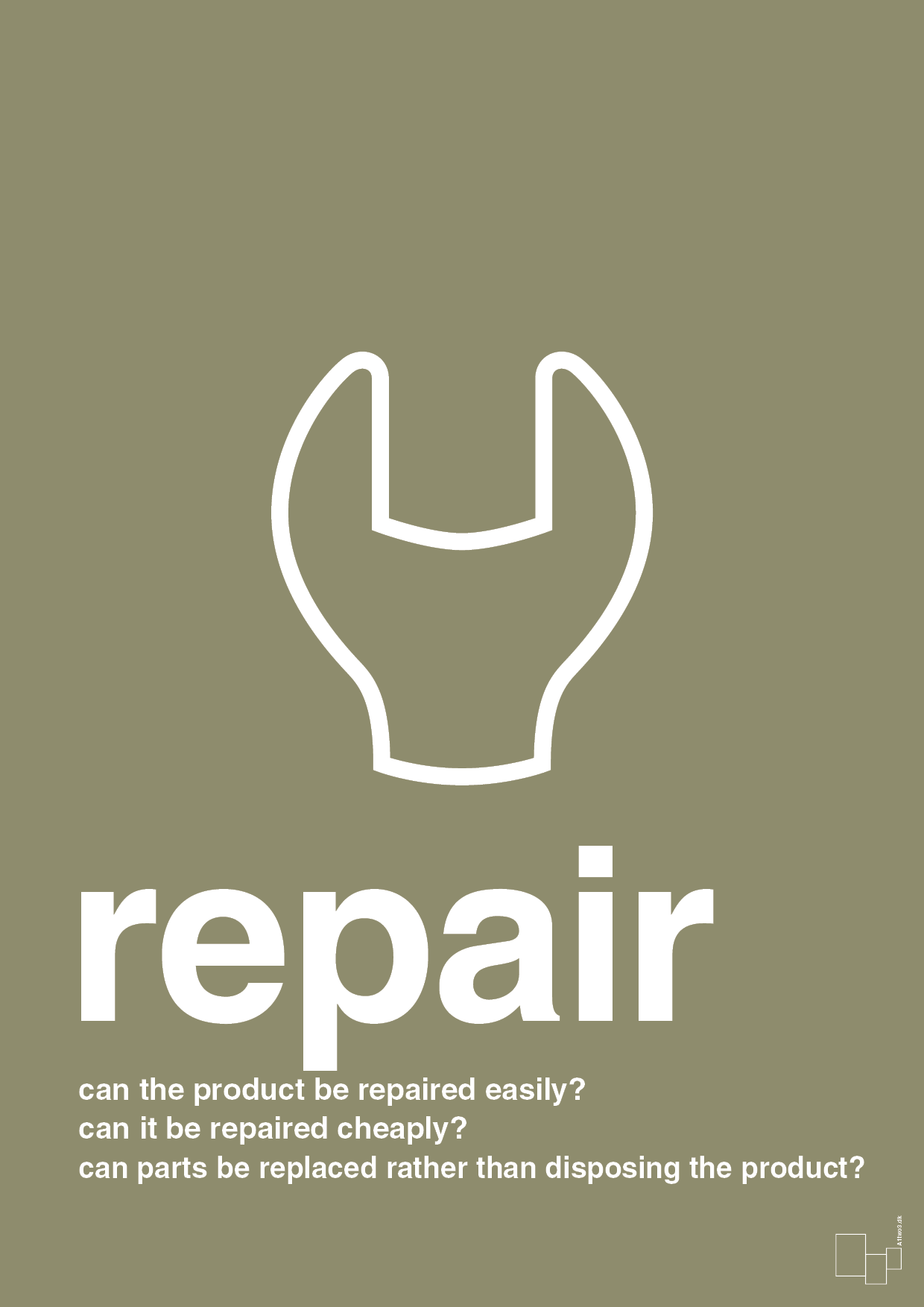 plakat: repair - misty forrest-Miljø-A1two3