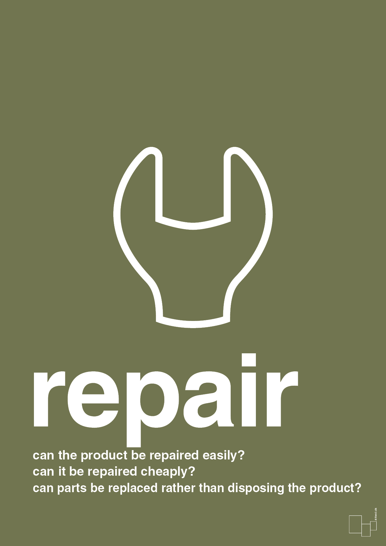plakat: repair - secret meadow-Miljø-A1two3