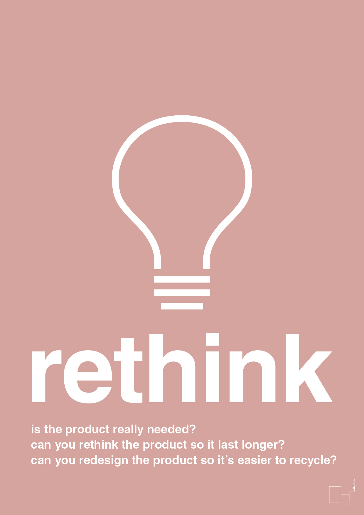 plakat: rethink - bubble shell-Miljø-A1two3