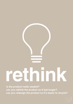 plakat: rethink - creamy mushroom-Miljø-A1two3