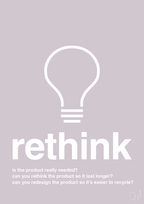 plakat: rethink - dusty lilac-Miljø-A1two3