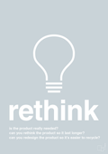 plakat: rethink - light drizzle-Miljø-A1two3
