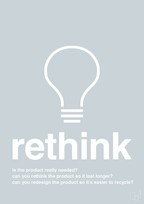 plakat: rethink - light drizzle-Miljø-A1two3