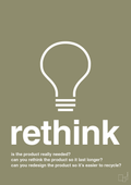 plakat: rethink - misty forrest-Miljø-A1two3
