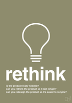 plakat: rethink - misty forrest-Miljø-A1two3
