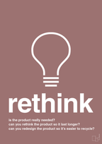 plakat: rethink - plum-Miljø-A1two3