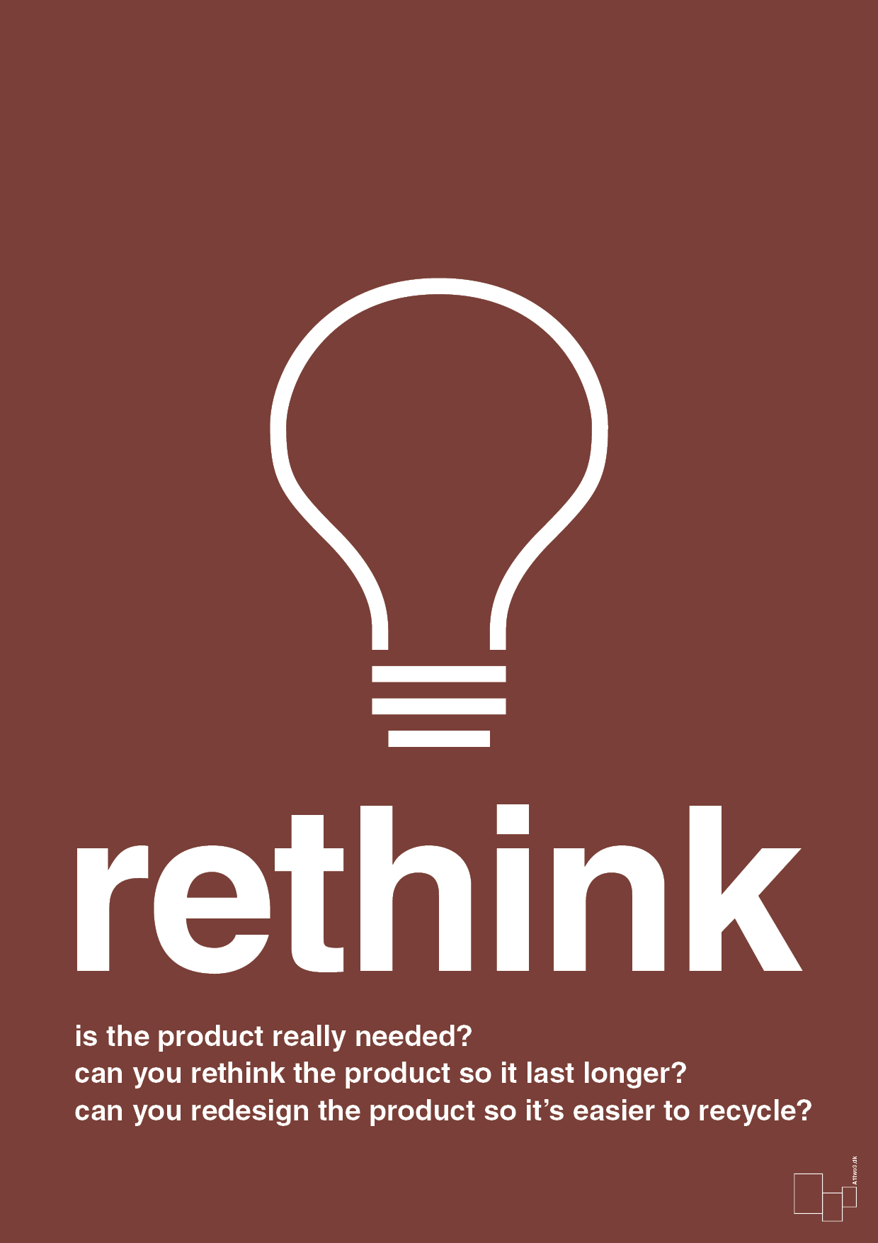 plakat: rethink - red pepper-Miljø-A1two3