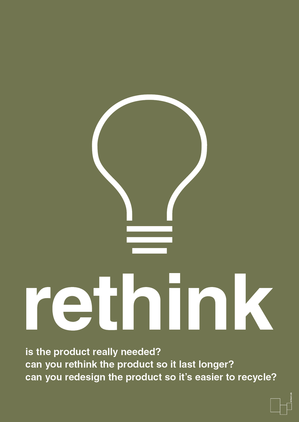 plakat: rethink - secret meadow-Miljø-A1two3