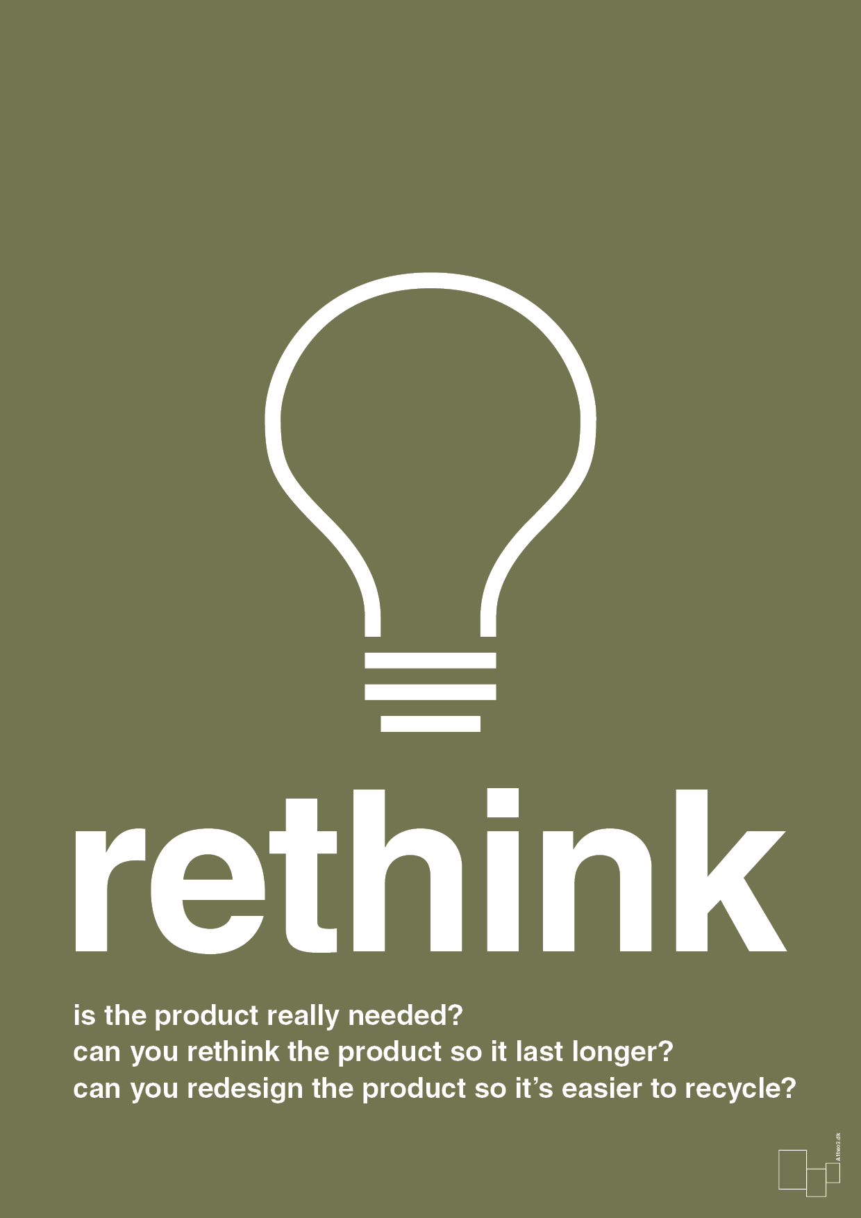 plakat: rethink - secret meadow-Miljø-A1two3