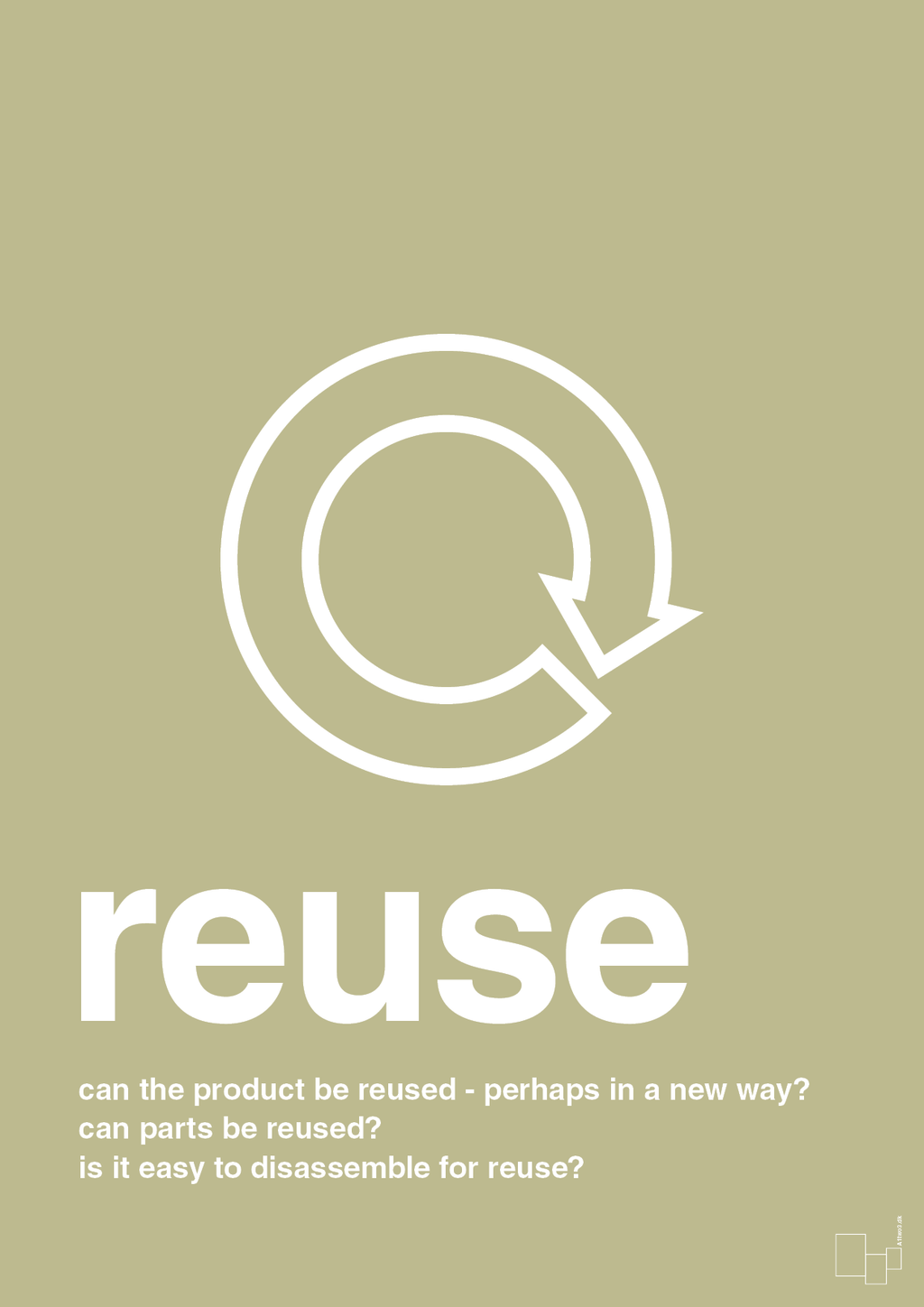 plakat: reuse - back to nature-Miljø-A1two3