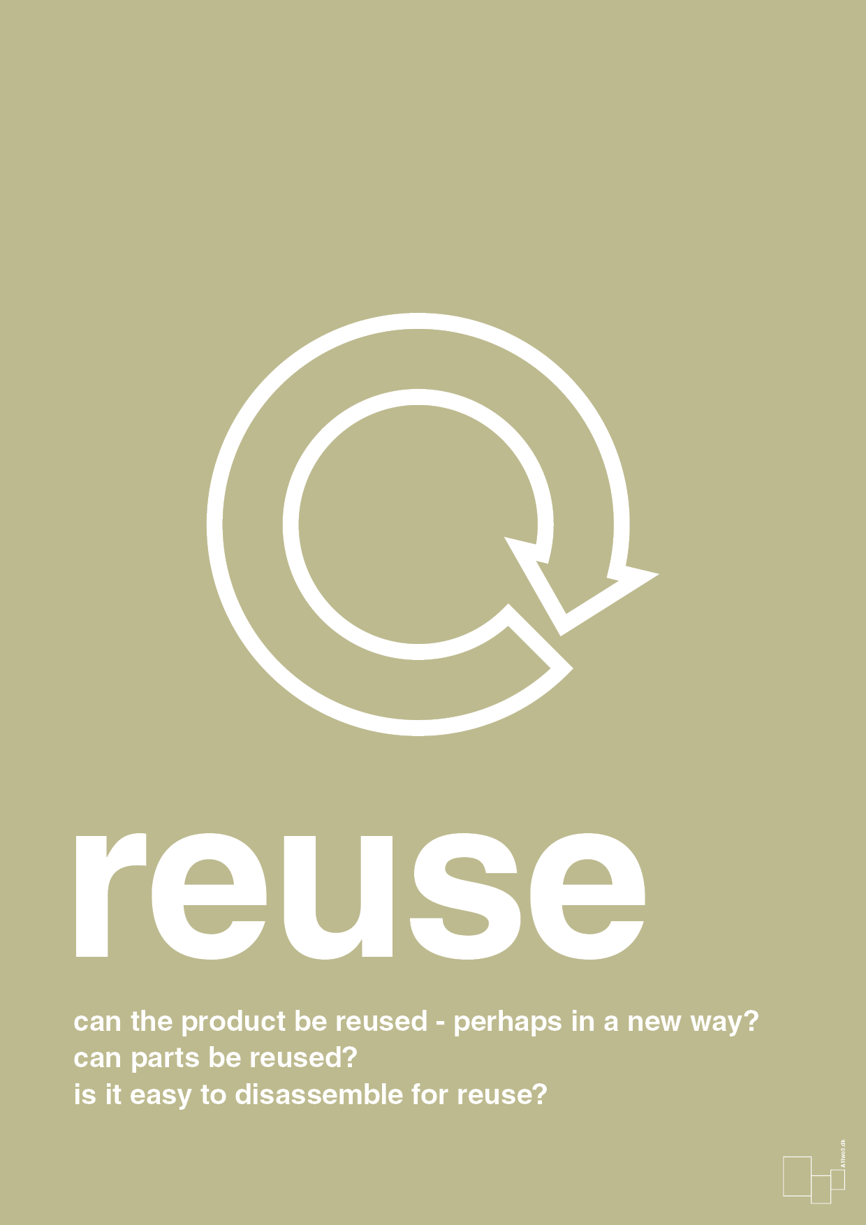 plakat: reuse - back to nature-Miljø-A1two3
