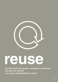 plakat: reuse - battleship gray-Miljø-A1two3