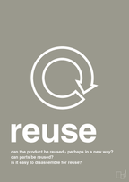 plakat: reuse - battleship gray-Miljø-A1two3