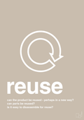 plakat: reuse - creamy mushroom-Miljø-A1two3