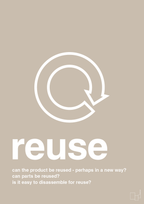 plakat: reuse - creamy mushroom-Miljø-A1two3
