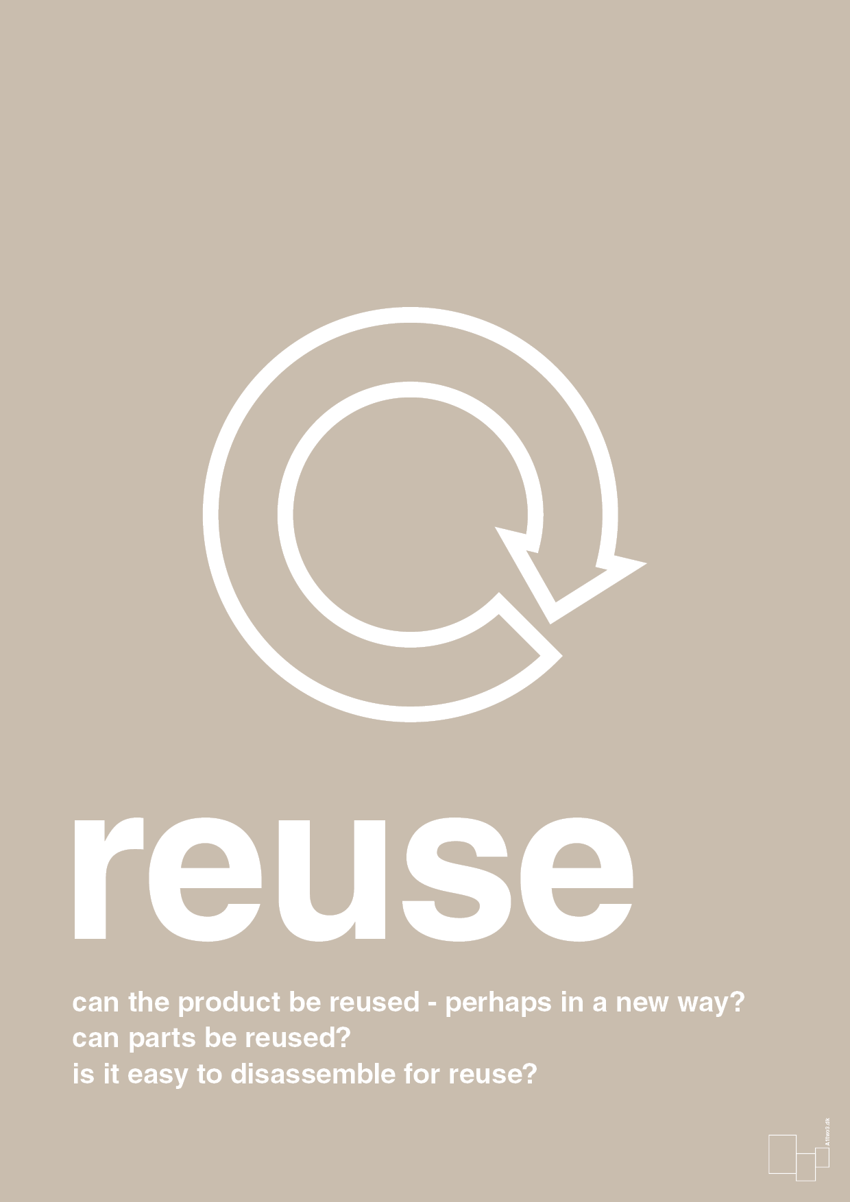 plakat: reuse - creamy mushroom-Miljø-A1two3
