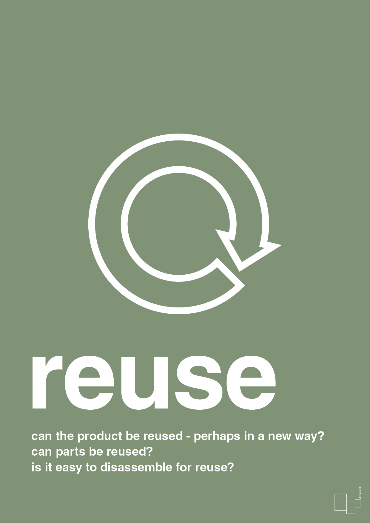 plakat: reuse - jade-Miljø-A1two3