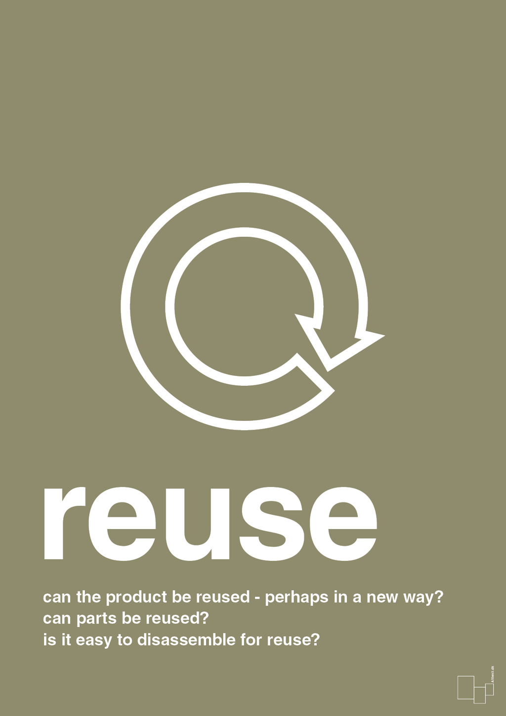 plakat: reuse - misty forrest-Miljø-A1two3