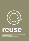 plakat: reuse - misty forrest-Miljø-A1two3