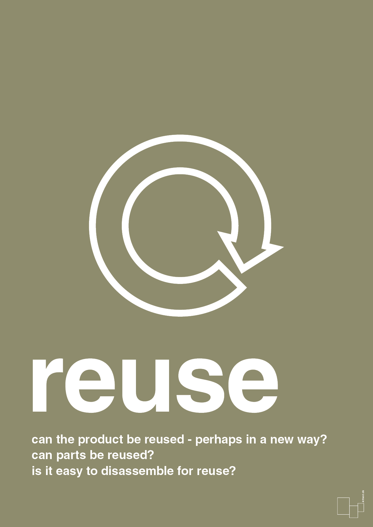 plakat: reuse - misty forrest-Miljø-A1two3