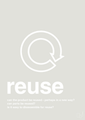 plakat: reuse - painters white-Miljø-A1two3