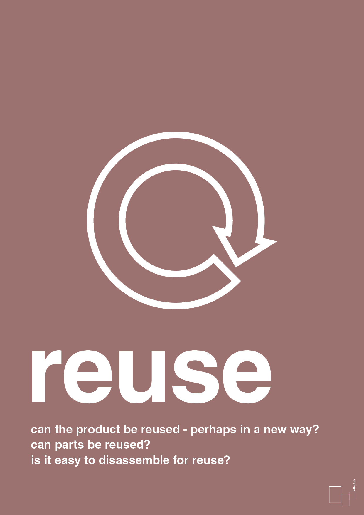 plakat: reuse - plum-Miljø-A1two3