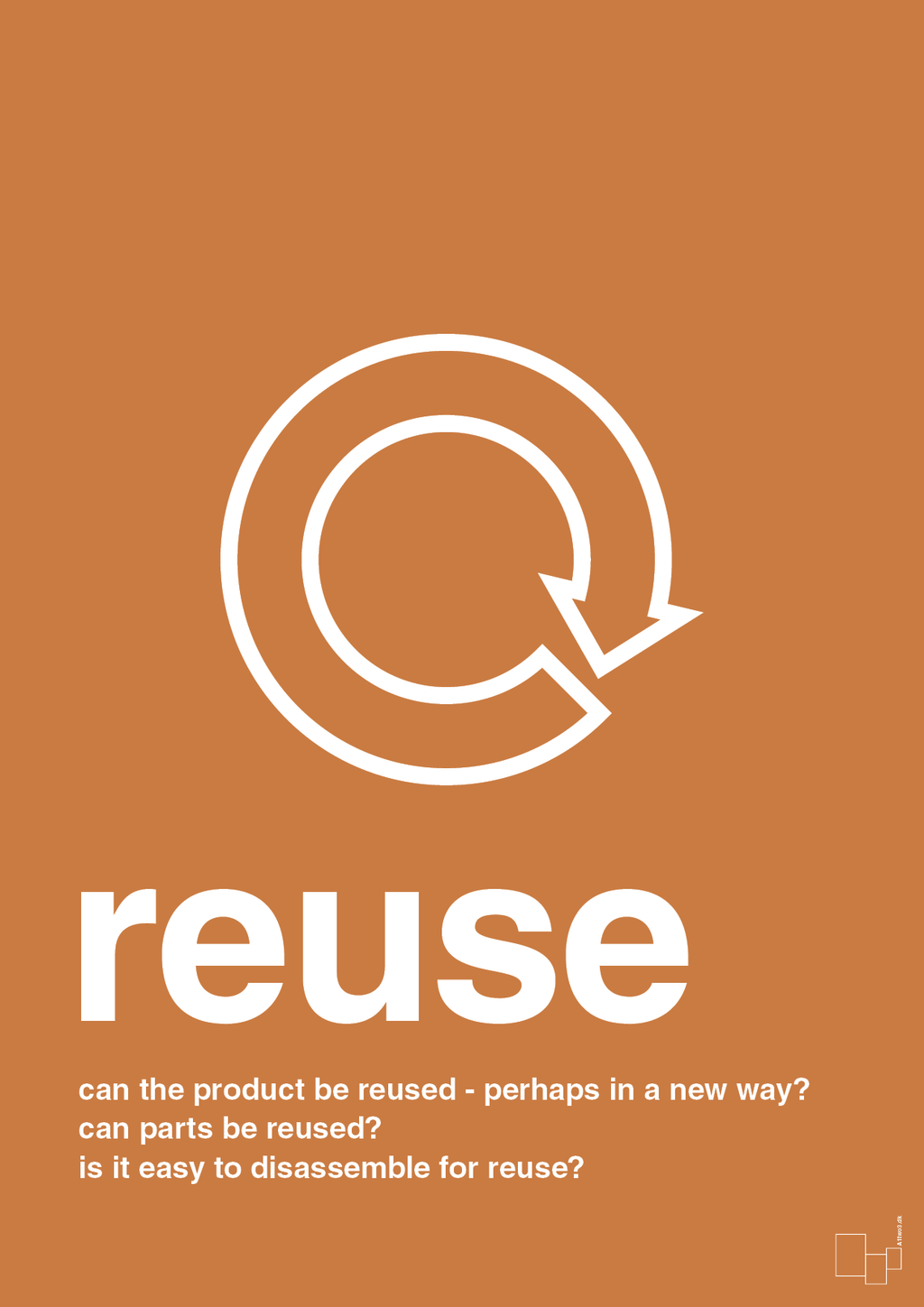 plakat: reuse - rumba orange-Miljø-A1two3