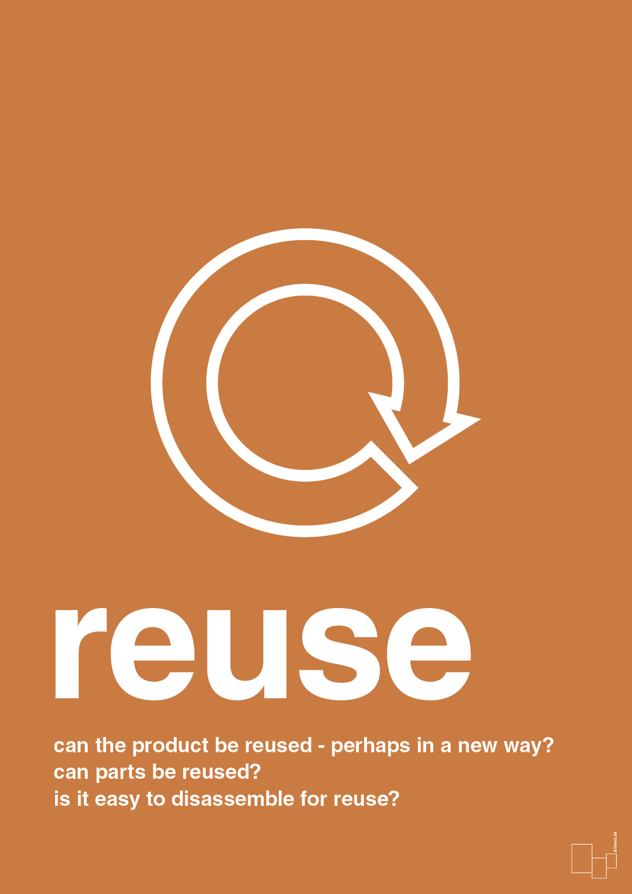 plakat: reuse - rumba orange-Miljø-A1two3