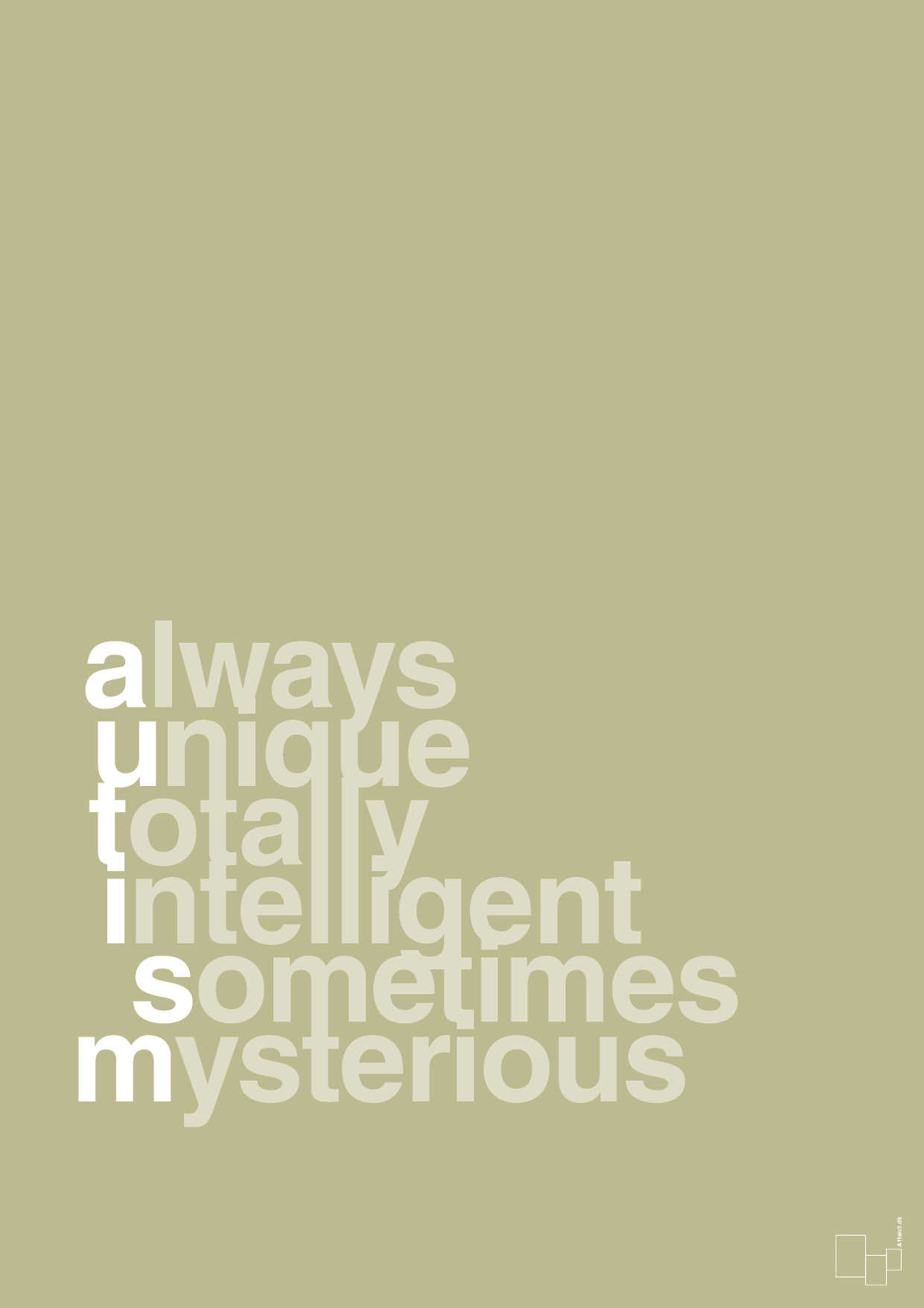 plakat: a-u-t-i-s-m - back to nature-Autisme-A1two3
