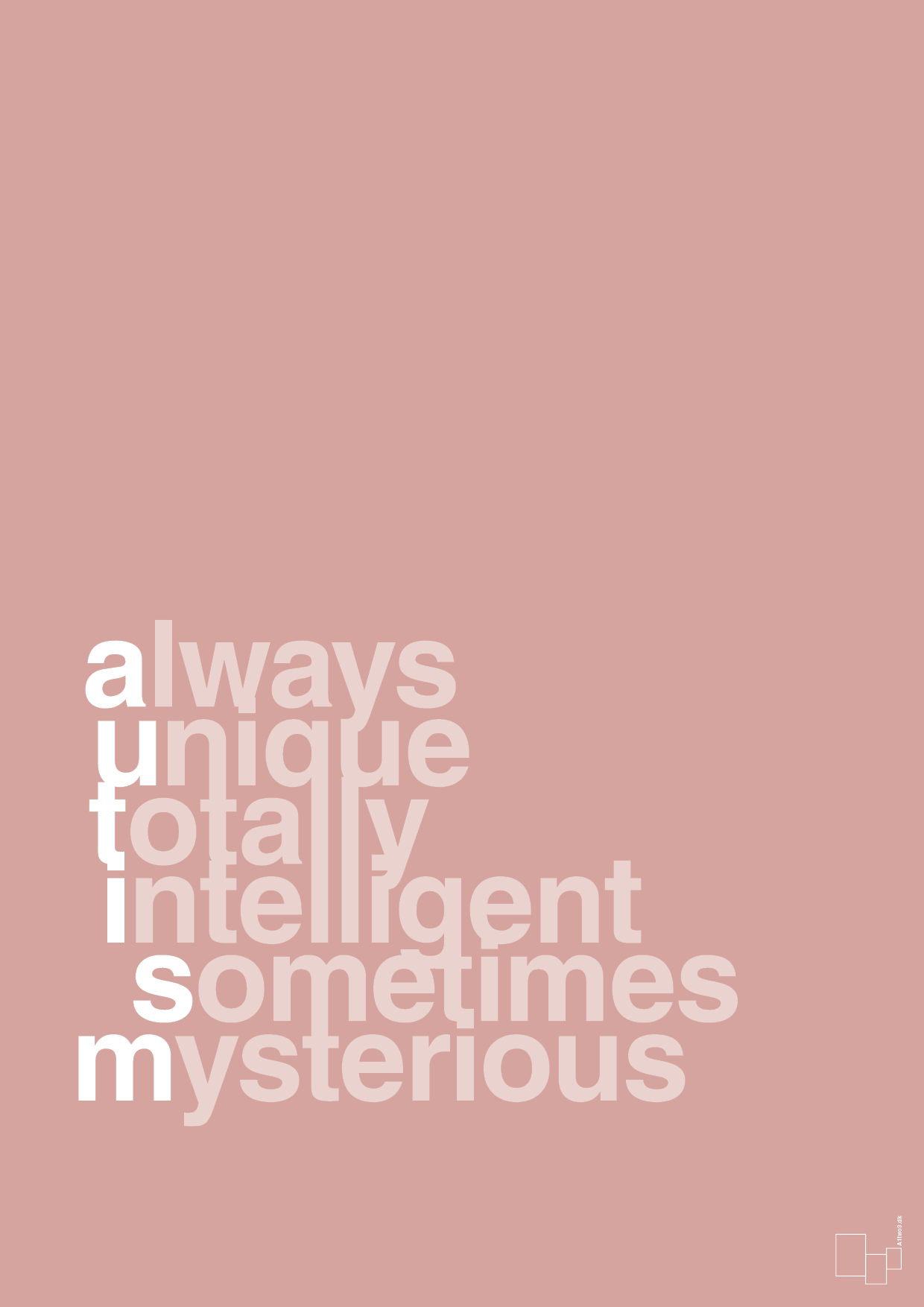 plakat: a-u-t-i-s-m - bubble shell-Autisme-A1two3