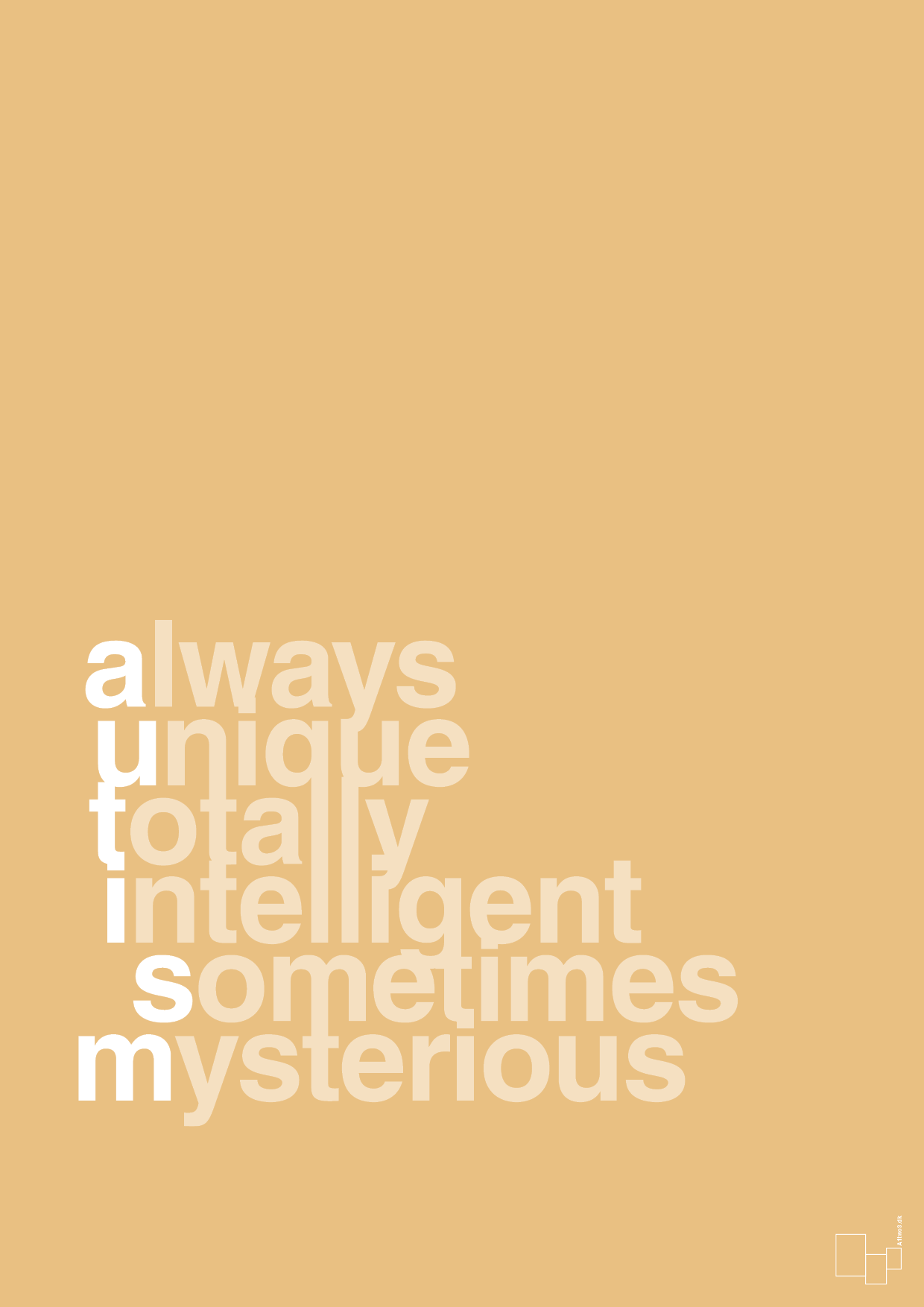 plakat: a-u-t-i-s-m - charismatic-Autisme-A1two3